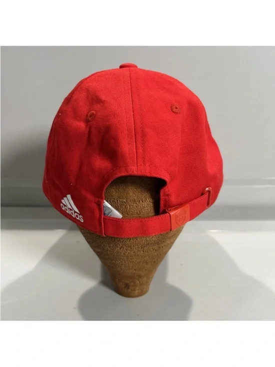 Adidas Arsenal FC Hat Cap Red Strap Back Logo Embroidered Football Soccer Club - Picture 6 of 12